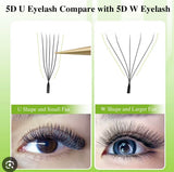 5D U CLOVER FANS: MIXED LENGTHS